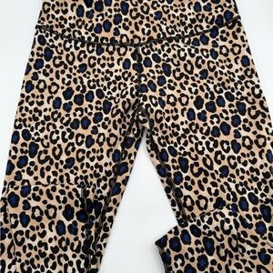 Victoria's Secret Leggings in Tan and Blue Leopard Print